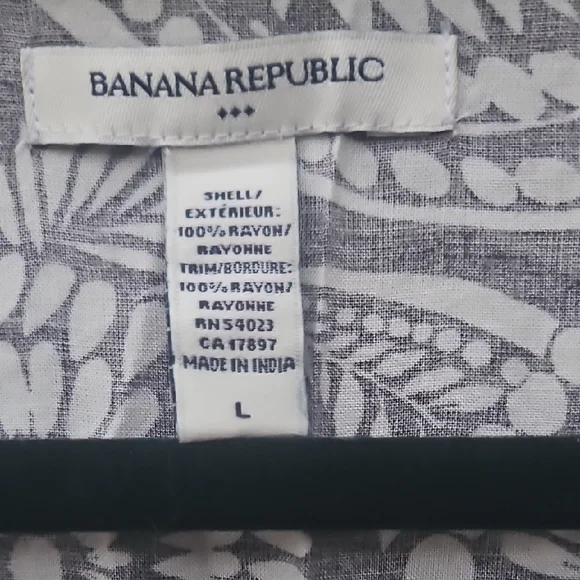 Banana Republic Black and White Floral Kimono - Picture 4 of 4